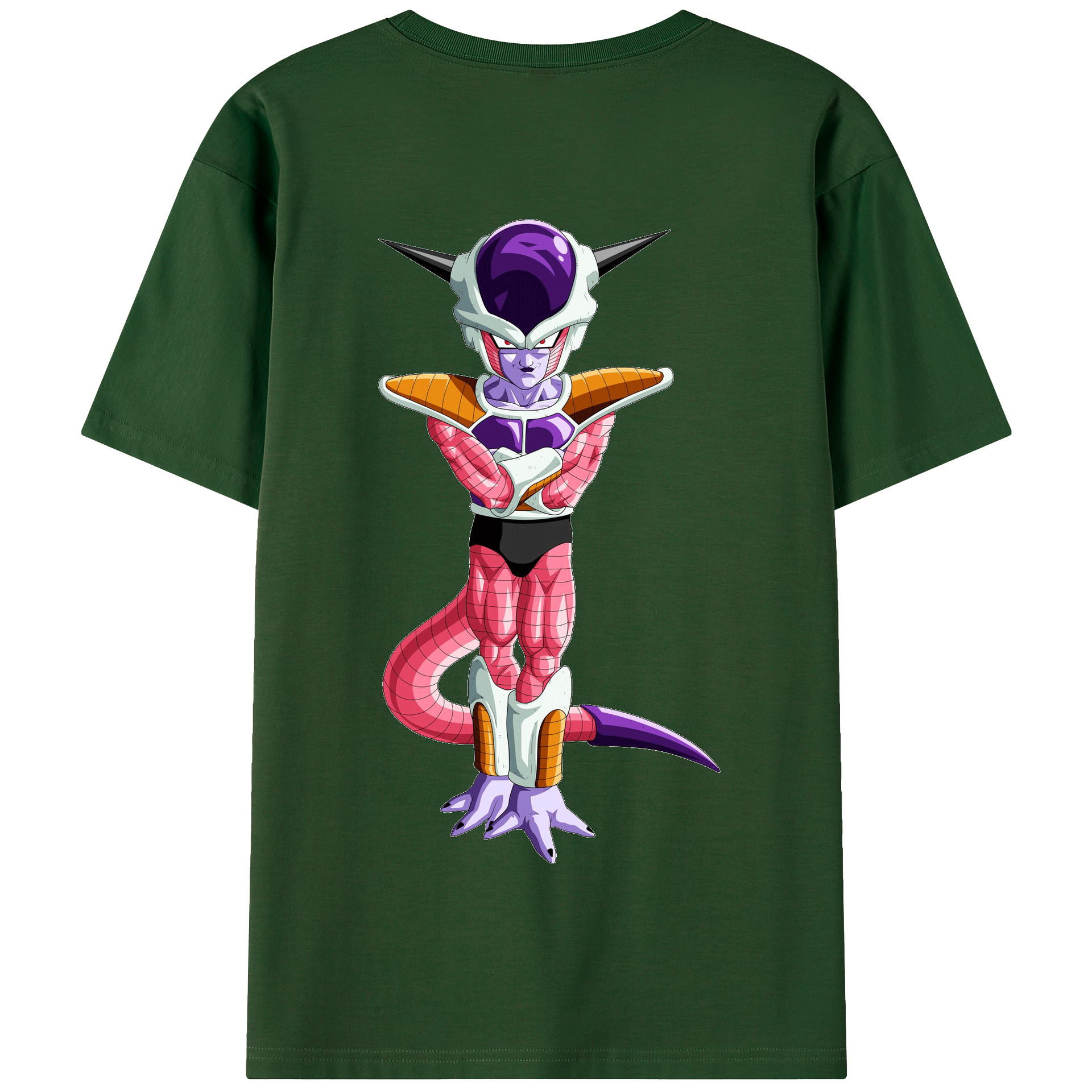（画像用） ドラゴンボール フリーザ DRAGON BALL Frieza 綿100％半袖Tシャツ（背面プリント）